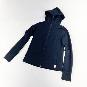 Zella girl classic black stretch jacket with hood 14